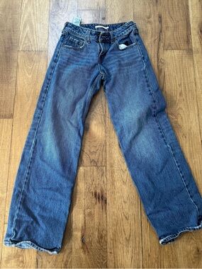 Levi's Medium Blue Wide-Leg Jeans